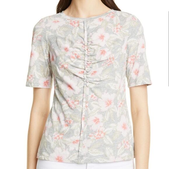 Rebecca Taylor Kamea Floral Jersey Tee - Picture 1 of 8